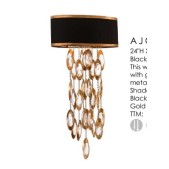 AMAJC-8796 BLACK TIE TWO-LIGHT SCONCE
