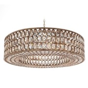 AMAJC-8942 STATELY CRYSTAL SILVER-LEAF PENDANT