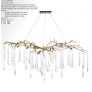 AMAJC-8982 BRASS AND GLASS TEARDROP