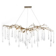 AMAJC-8982 BRASS AND GLASS TEARDROP