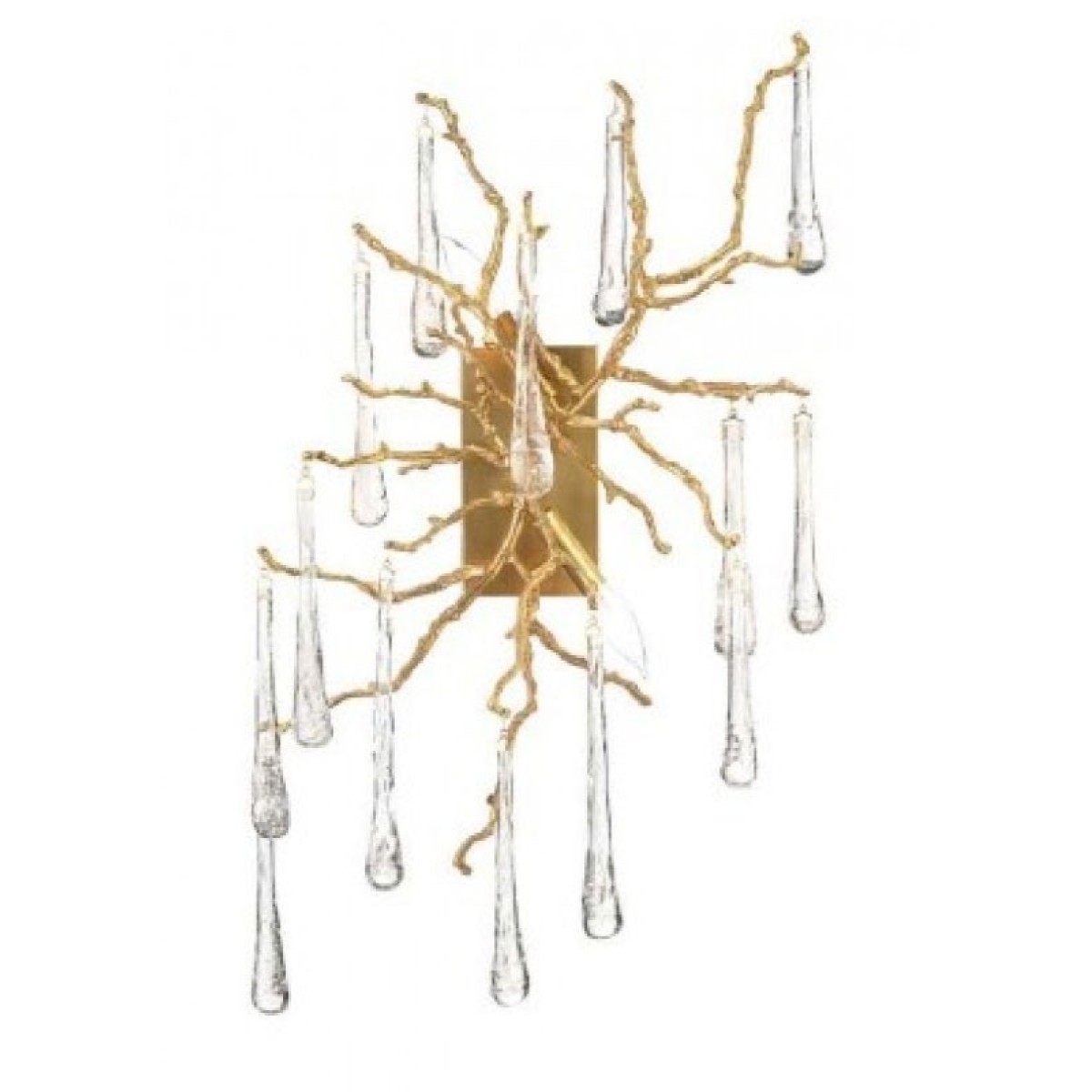 AMAJC-8983 BRASS AND GLASS TEARDROP