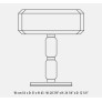 IQ21027 BALLET TABLE LAMP BRONZED CHROMED