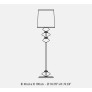 IQ21028 LESCOT FLOOR LAMP BRONZED CHROMED
