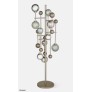 IQ21033 FLUXUS FLOOR LAMP BRONZED CHROMED