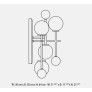 IQ21034 FLUXUS WALL SCONCE BRONZED CHROMED