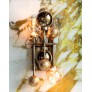 IQ21034 FLUXUS WALL SCONCE BRONZED CHROMED