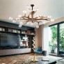 IQ2264 22 LIGHTS RETRO RESIN ANTLER CHANDELIER