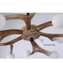 IQ2264 22 LIGHTS RETRO RESIN ANTLER CHANDELIER