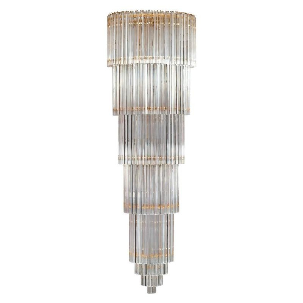 IQ2321 TRANSPARENT ITALIAN MURANO GLASS CHANDELIER