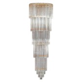 IQ2321 TRANSPARENT ITALIAN MURANO GLASS CHANDELIER