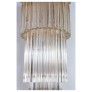 IQ2321 TRANSPARENT ITALIAN MURANO GLASS CHANDELIER