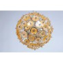 IQ2323 GOLD ITALIAN MURANO GLASS SPUTNIK CHANDELIER