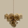 IQ2801 LARGE SMOKED CHANDELIER