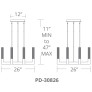 IQ8083 CINEMA CHANDELIER