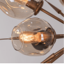 IQ8182 BOOM BURST AMBER CHANDELIER