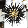 IQ84230 MODERN BRASS STARBURST CHANDELIER