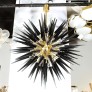 IQ84230 MODERN BRASS STARBURST CHANDELIER