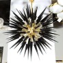 IQ84230 MODERN BRASS STARBURST CHANDELIER