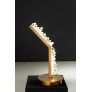 KA1782 WHITE QUARTZ TABLE LAMP