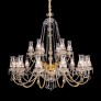 IQ3192 18 LIGHT GOLD BRASS CHANDELIER