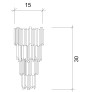 VK4024 EMPIRE WALL SCONCES
