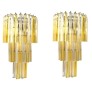 IQ2346 Glass Triedri Wall Sconces