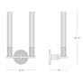 AM803W PALISADES SCONCES